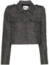 chaqueta de bouclé metalizado
